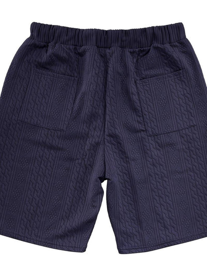 Zweiteiliges Set | Gestrickt | Kurzarm | Co-Ord Sets Männer | Herren Kurzsets-Chaps Herrenmode