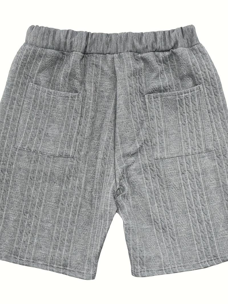 Zweiteiliges Set | Gestrickt | Kurzarm | Co-Ord Sets Männer | Herren Kurzsets-Chaps Herrenmode