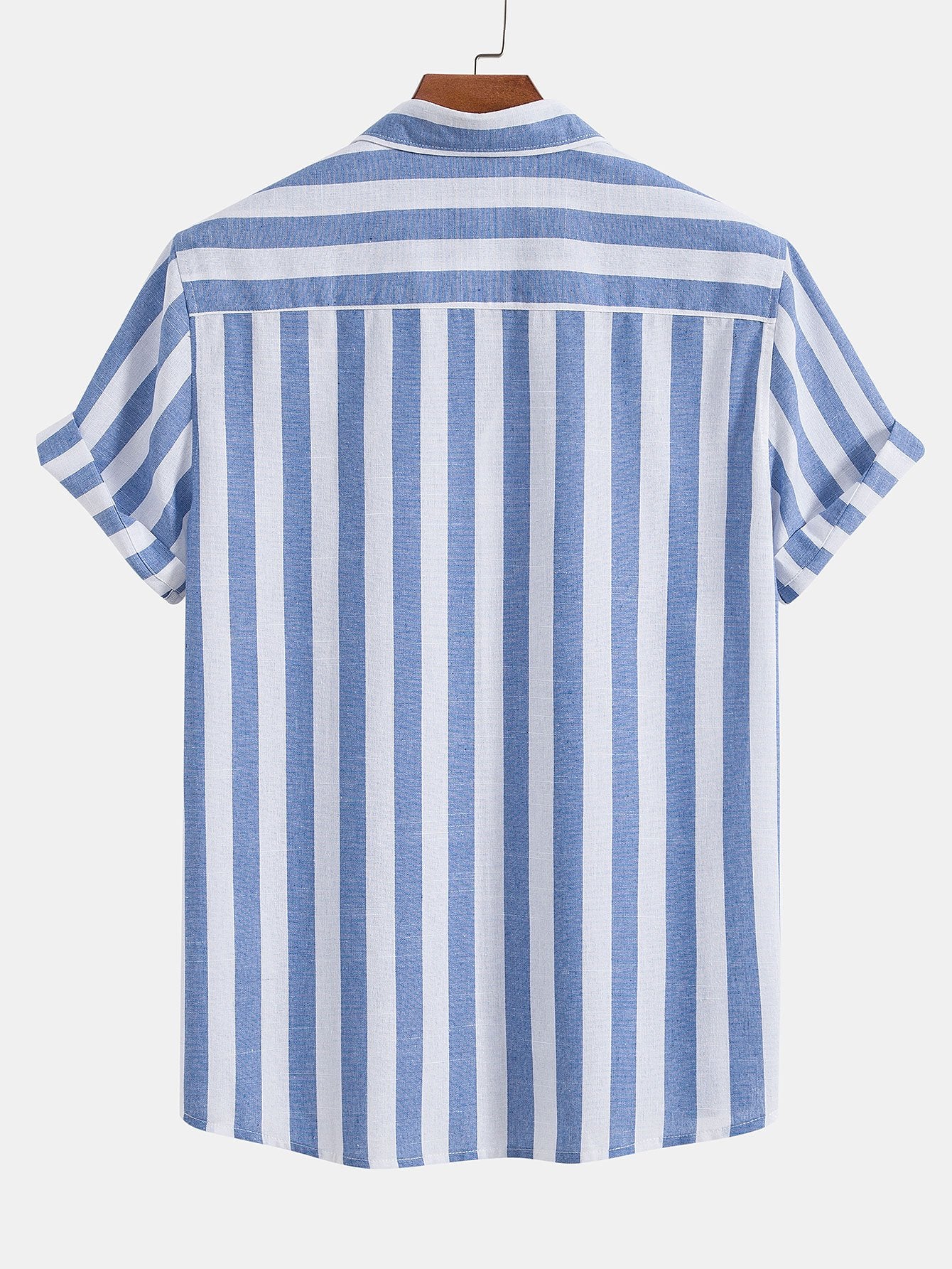 Zweiteiliges Set | Kurzarm | Leinen | Hemd- und Hosenset | Sommerkleidung für Männer-Chaps Herrenmode