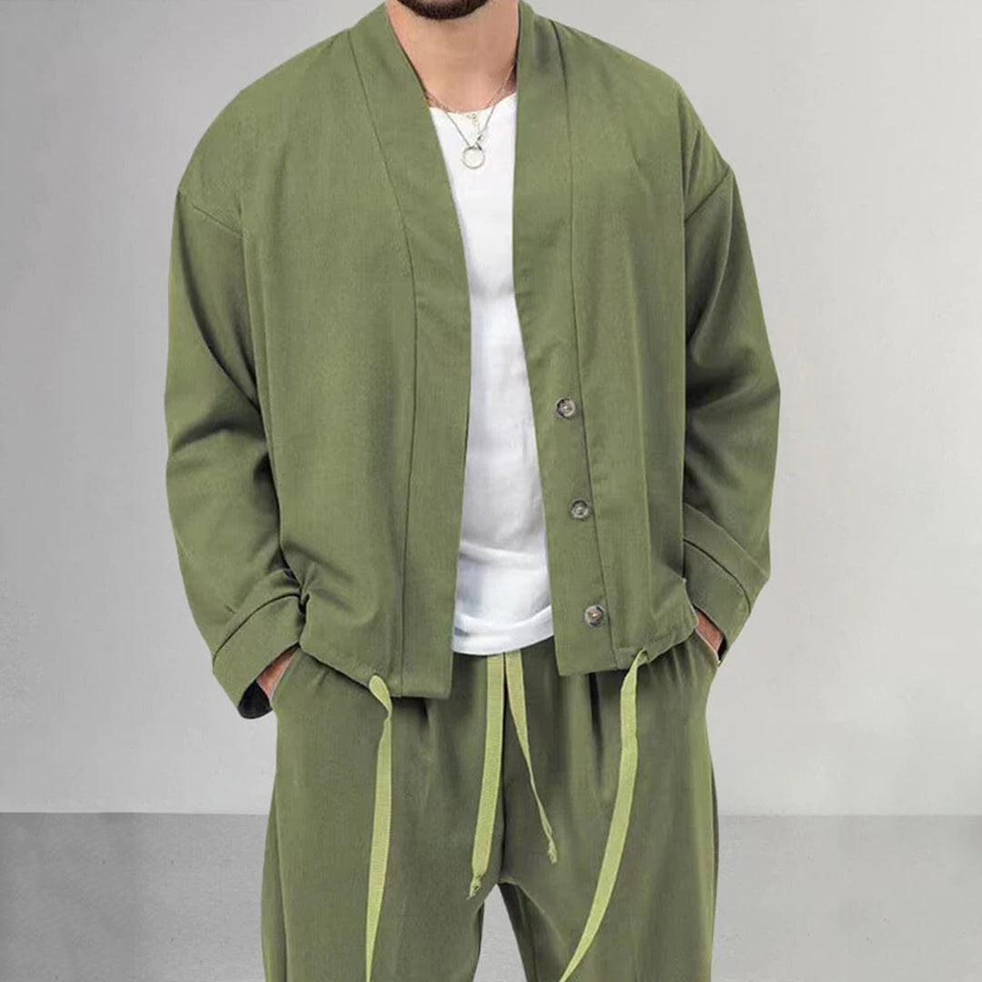Zweiteiliges Set – Overshirt und Jogginghose für Männer-Chaps Herrenmode