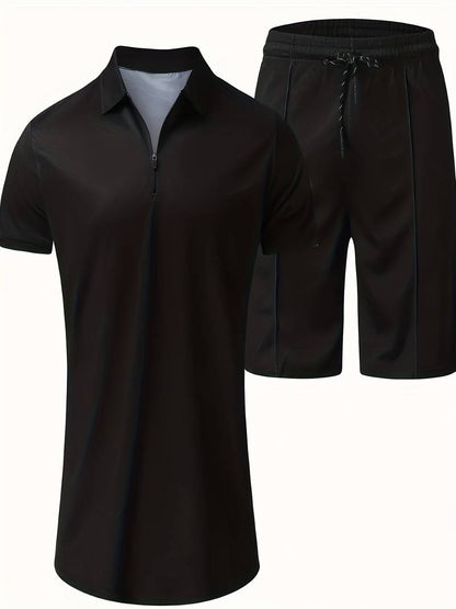 Zweiteiliges Set - Sommer - Kurzarm - Shorts - Herrenbekleidung-Chaps Herrenmode
