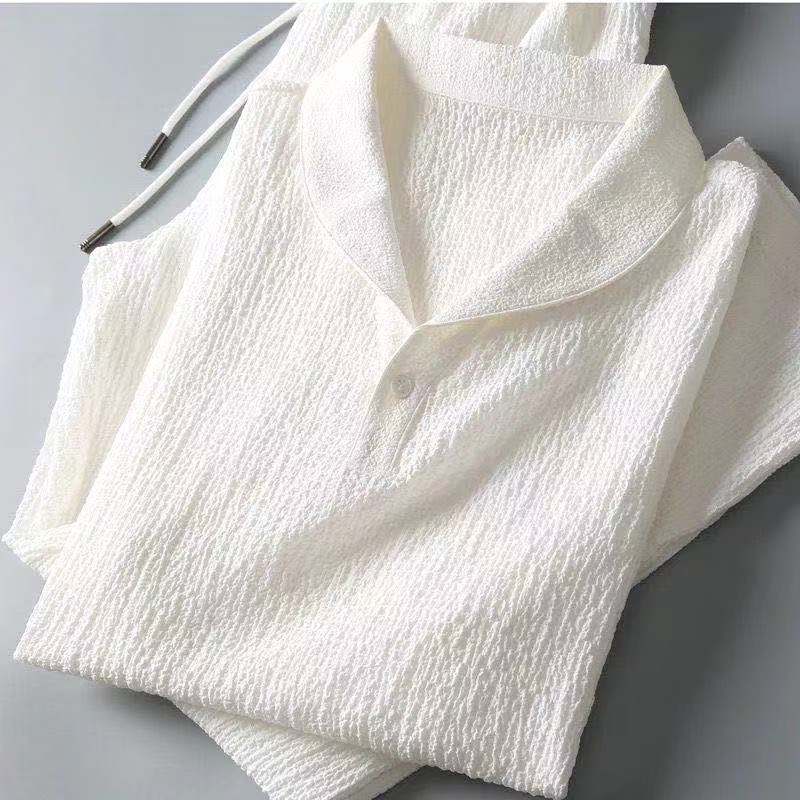 Zweiteiliges Set - T-Shirt - Kordelzug - Co-Ord Set - Sommerkleidung für Männer-Chaps Herrenmode