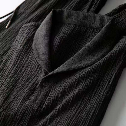 Zweiteiliges Set - T-Shirt - Kordelzug - Co-Ord Set - Sommerkleidung für Männer-Chaps Herrenmode